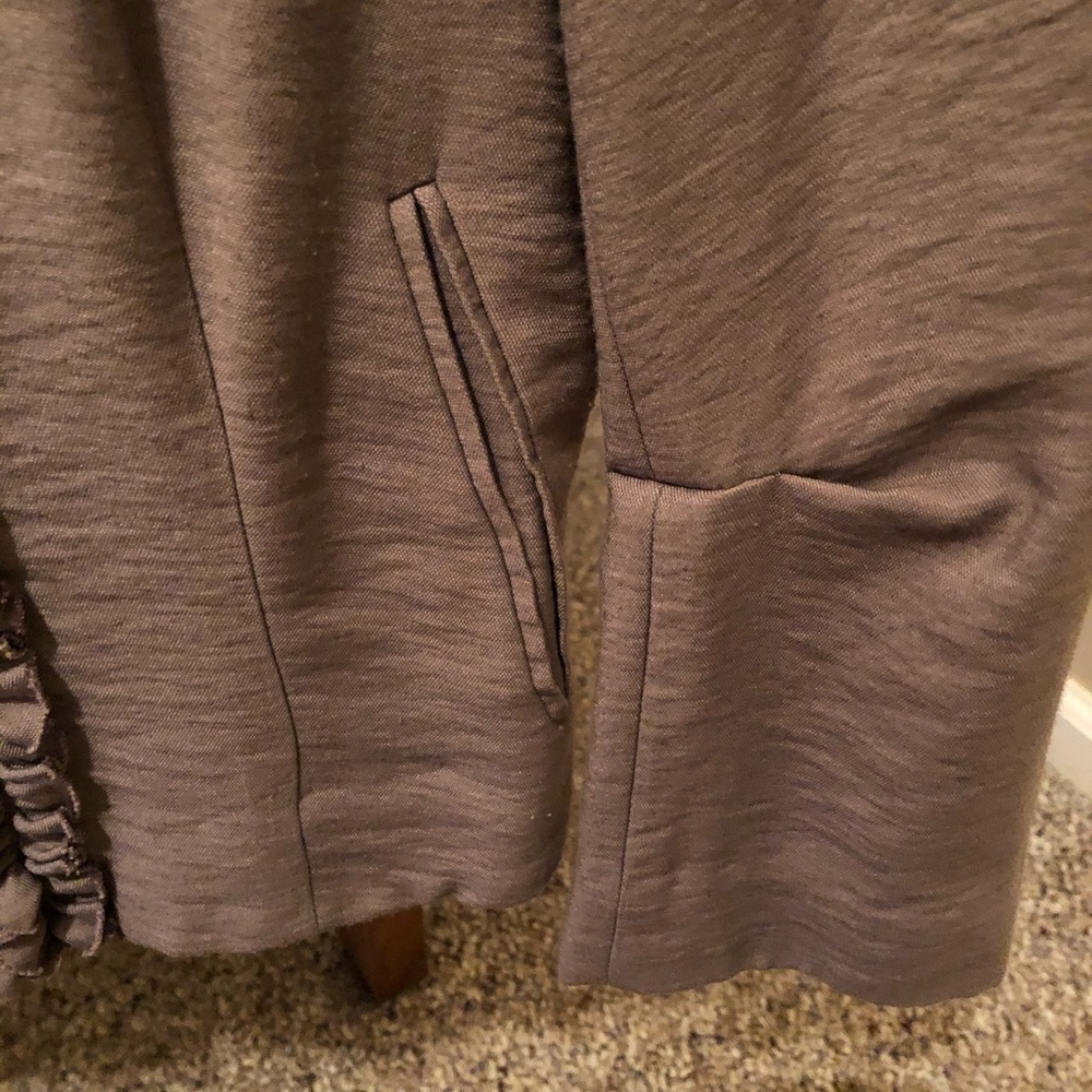 BCBGMaxAzria Mocha Ruffle Jacket - Picture 4 of 9